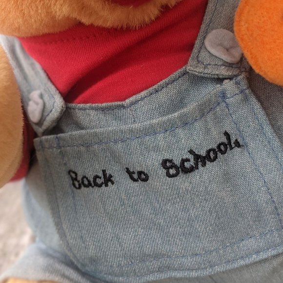 Winnie the Pooh Back to School Plush Vintage Disney NWOT - Picture 6 of 7